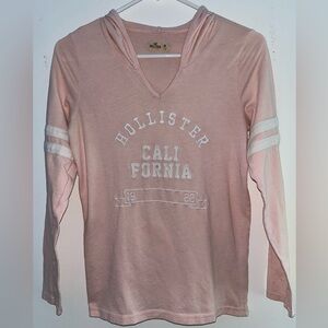 Women’s size medium pink Hollister pull over hoodie